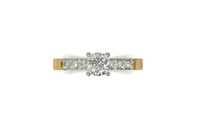Gouden ring met diamant, Model SR42 0.90ct Customblingjewels.com