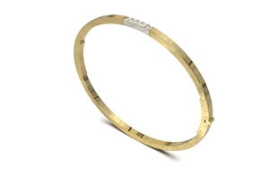 Gouden armband met 0,35ct diamant.